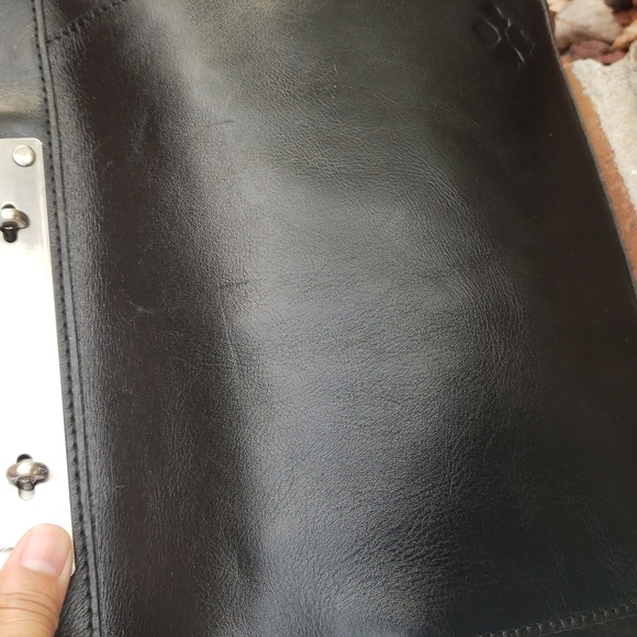 Patricia Nash Womens Arden Black All Leather Shoulder Tote Bag Feminine Designer - Picture 9 of 17